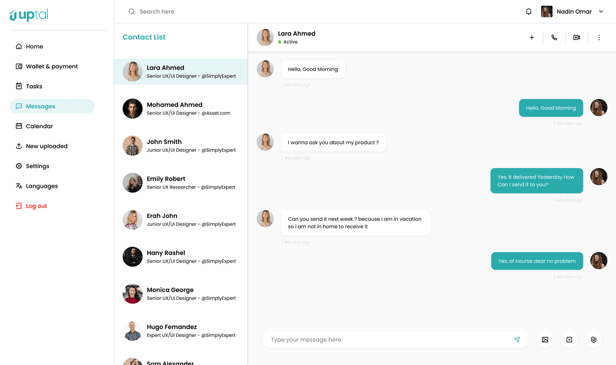 UptaL — Freelance Hiring Platform gallery image 2