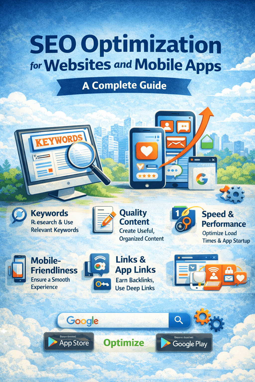 SEO Optimization for Websites and Mobile Apps: Simple Steps to Boost Visibility